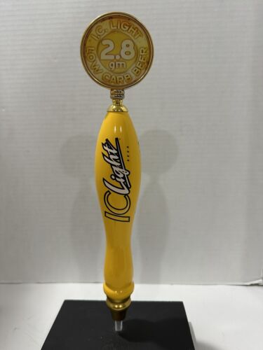 IC Light Beer Tap Handle With Topper Yellow Pittsburgh 14.25” Bar Man Cave - Picture 1 of 21