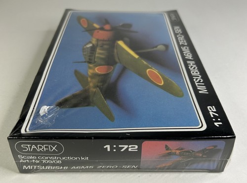 New Sealed Starfix “Mitsubishi A6M5 Zero-Sen” 1:72 Level 1 Plastic Model Kit - Picture 3 of 6