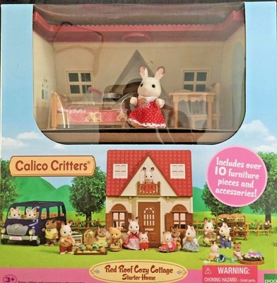Calico Critters Red Roof Cozy Cottage Starter Home with Accessories. NIB 20373217980 | eBay