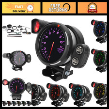 3.15 80mm Car Rpm Tachometer Gauge - 7 Color Led High Sensitivity Auto Meter