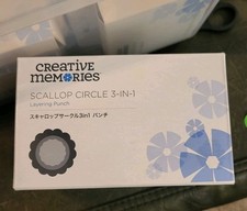 Creative Memories Scallop Circle 3-in-1 Layering Punch - New in Box