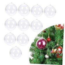 10 Pcs 3.14 inch Filling Transparent Plastic Decorative Call DIY 3.14"/80mm 