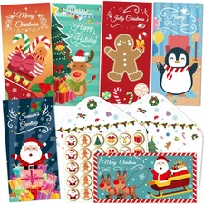 30 Pack Christmas Money Holders for Cash, Christmas Money Cards with Envelope...