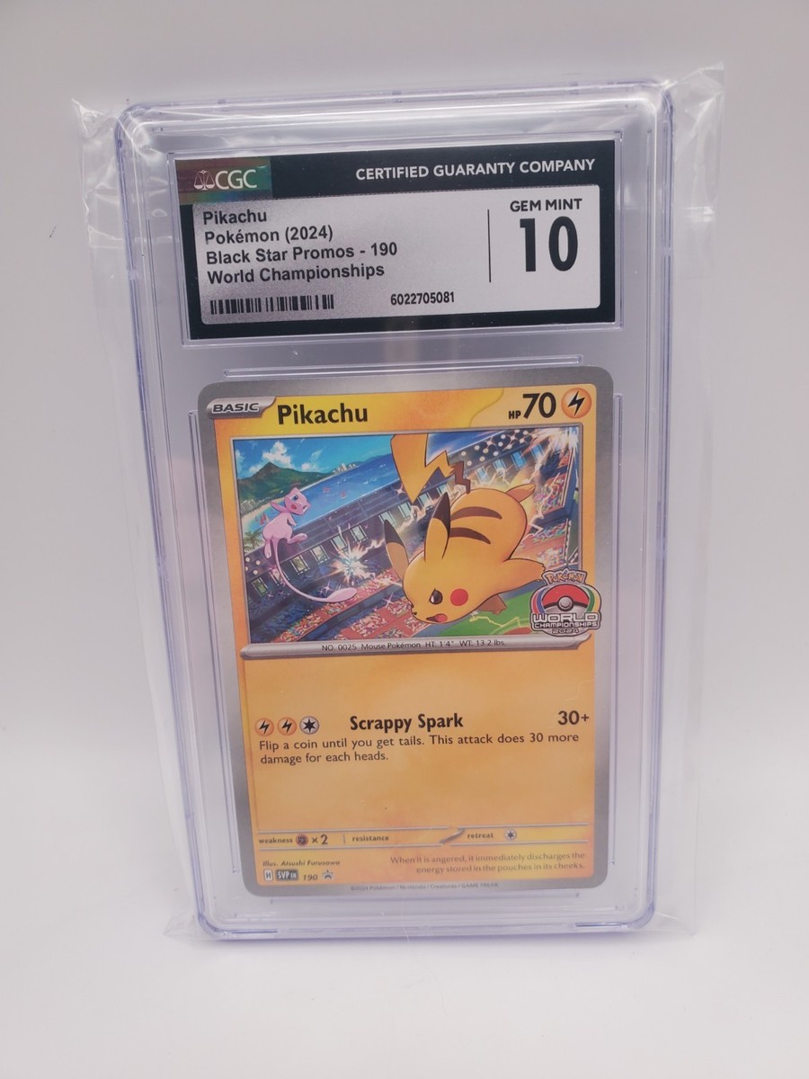 ピカチュウ sv プロモ CGC10 プリスティン PRISTINE PSA10 Pikachu 190 CGC 10 Sv: Scarlet & Violet Promo Cards | eBay