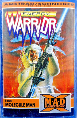 SCHNEIDER/AMSTRAD CPC -- ENERGY WARRIOR & MOLECULE MAN (MASTERTRONIC M.A.D. X)