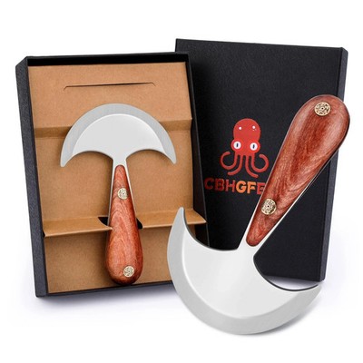 Professional Leather Knife Set Cutting & Skiving Knives with Wooden Handle, R...