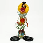 Vintage Murano Venetian Art Glass Handblown Clown w/ Accordion Figurine