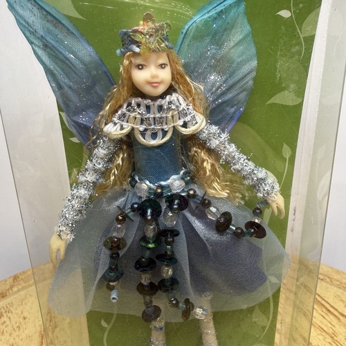 Tassie Design Blue Beaded Fairy & Elf Collections Ornament Figure