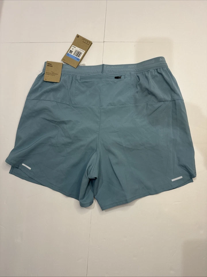 Pantalones Cortos para Correr Para Hombre Nike Dri-Fit Stride 5” Calzoncillos Forrados DM4755-464 NUEVOS CON ETIQUETAS Talla Mediana Foto 3 de 4