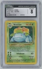 1999 Pokemon Base Set Venusaur CGC 8 Holo #15