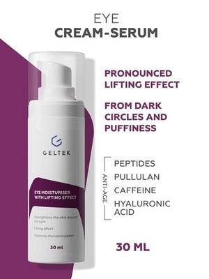 Geltek Eye Moisturiser 30ml | Lifting Effect for Firmer Under-Eye Dark Circles