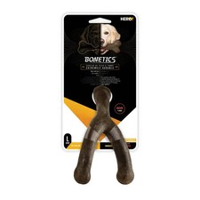 Bonetics Wishbone Dog Chew Toy Dog Toy For Dogs Up To 65 Lbs. - Wood Flavor