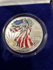 1999 American Eagle Dollar Enameled 1 oz .999 Silver Walking Liberty