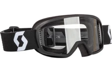 Scott YOUTH Buzz Motocross Dirt Goggle Black/Grey with Clear Lens - YOUTH