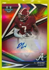 2022 Bowman's Best U Eli Ricks Best of Auto Red /10 Alabama Crimson Tide #BA-ER