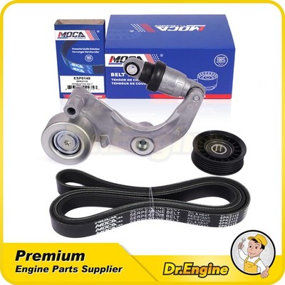Serpentine Belt Drive Component Kit for 2016-2020 Honda HR-V 1.8L L4