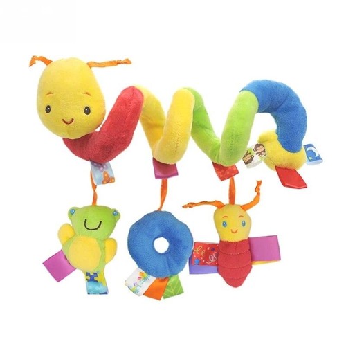 Cute Activity Musical Spiral Crib Stroller Car Seat Travel Hanging Toys Baby Boy - Picture 5 of 16