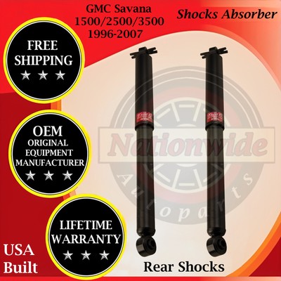 KYB OEM Rear Shocks For 1996-2007 GMC Savana 1500/2500/3500 Lifetime Warranty