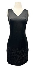 Vintage Rampage Satin Cocktail Dress 90s  Y2K Whimsigoth Beaded Bodycon sz 3