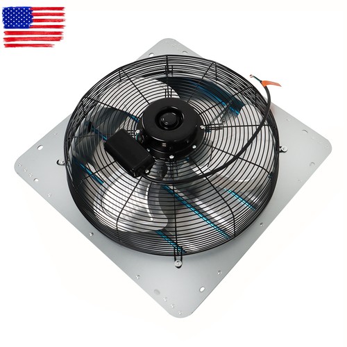 Shutter Exhaust Fan12'' Wall Mounted Exhaust Fan Aluminum W/Power Cord - Picture 5 of 11