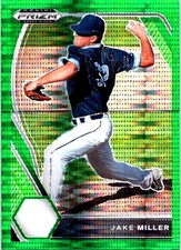 2021 Panini Prizm Draft Picks #PDP203 Jake Miller Green Pulsar Prizm