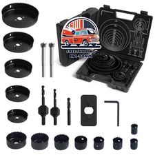 Sierra de corona con hojas de sierra de 3/4" a 6" (19 mm a 152 mm), mandriles US