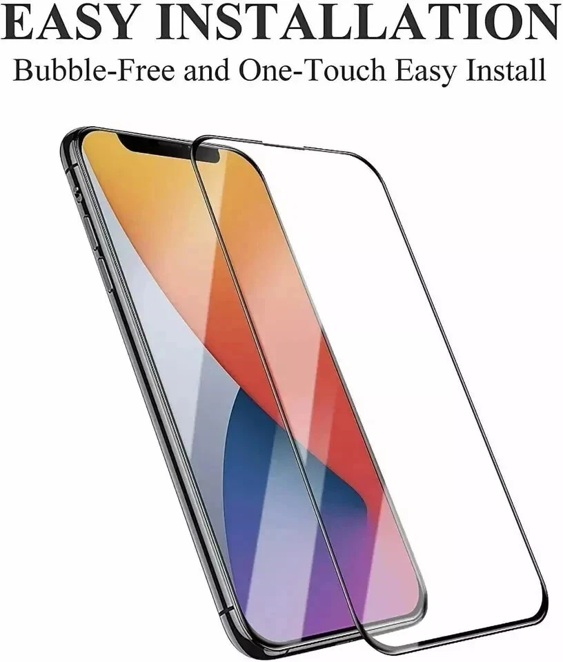 2 X Tempered Glass Screen Protector Screen Saver For iPhone 16 15 14 13 12 11 XR - Picture 13 of 14