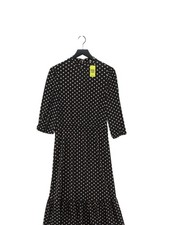 Oasis A-Line Midi Dress S in Black