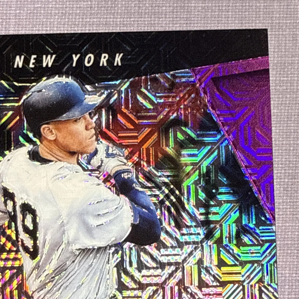 2018 Panini Chronicles Prizm Aaron Judge Purple Mojo #69/99 YANKEES - Image 3 of 4