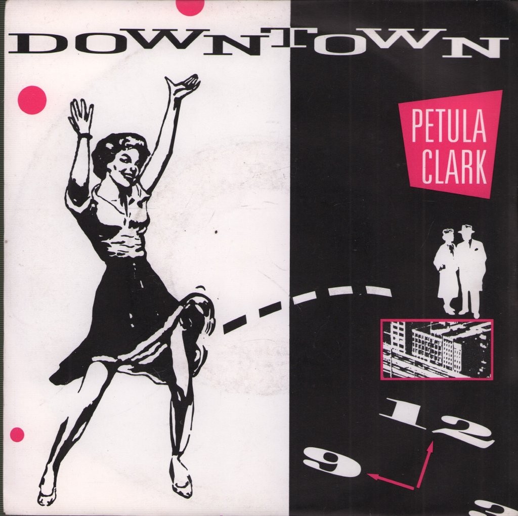 Petula Clark Downtown 7"" vinyl UK Prt 1987 7"" ringwear to pic sleeve PYS1