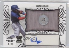 2021 Leaf Trinity Patch Auto Black 6/10 Eddys Leonard #PA-EL1 Patch Auto 0hw6
