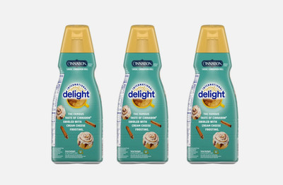 International Delight Cinnabon Coffee Creamer 3 coun  32 oz Bottles Lactose Free