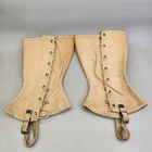 WW2 US Military Leggings Gaiters Wrapping Vintage Marine Corps Khaki Canvas