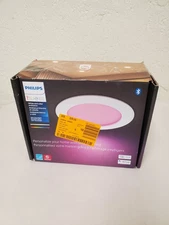 Philips Hue 5 & 6 in. Integrated LED White & Color Canless Slim Recessed Light