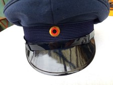 Feuerwehr Mütze Uniformmütze  West Germany Werkschutz Johannes Langen