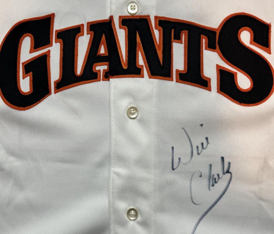 WILL CLARK #22 AUTOGRAPHED SAN FRANCISCO GIANTS AUTHENTIC RAWLINGS GAME JERSEY