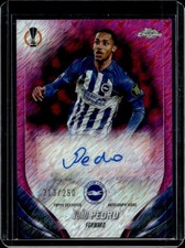 2023-24 Topps Chrome UEFA Joao Pedro Auto Pink Shimmer Refractor #/250