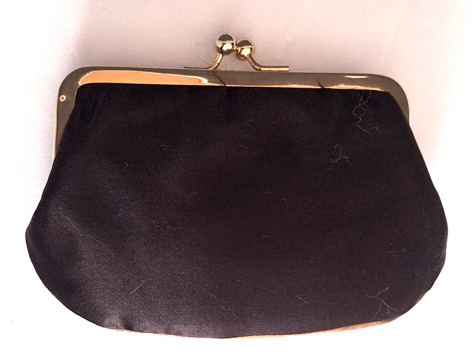 Monedero vintage victoriano Kiss Lock 2 cambio monedas 4,5” x3” y 2,75” x 3” ITALIA Foto 4 de 4