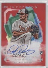 2019 Topps Inception Rookies and Emerging Stars Red 28/75 Josh Rogers Auto 0ko