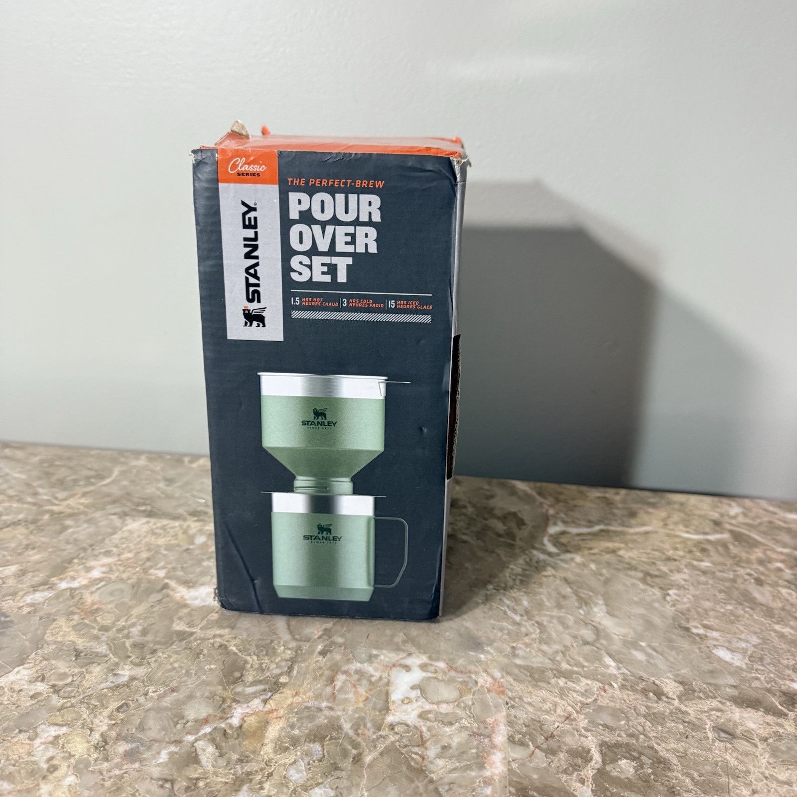 STANLEY CLASSIC PERFECT-BREW POUR OVER COFFEE SET Green NEW OPEN BOX