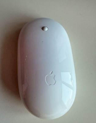 Genuine Apple Wireless Mighty Mouse Bluetooth Model A1197 White (MA272LL/A)