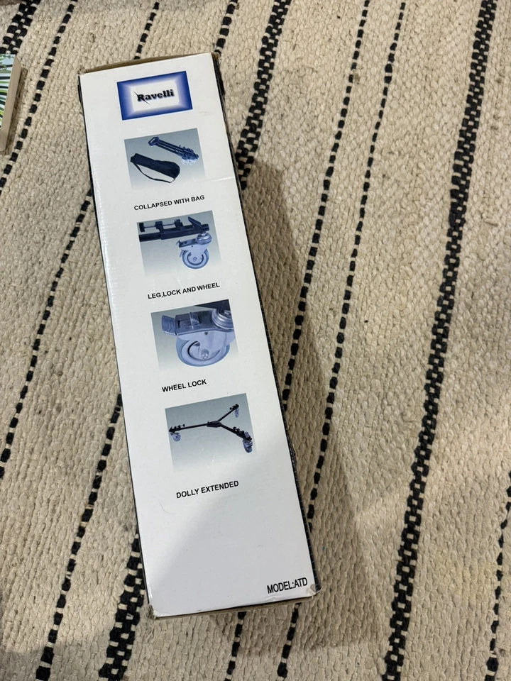 Trípode de fotografía Ravelli ATD Dolly para iluminación fotográfica de cámara - NUEVO SIN USAR COMO NUEVO Foto 2 de 4
