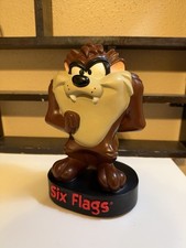 997 Six Flags Looney Tunes Taz Tasmanian Devil Coin Piggy Bank Warner Bros