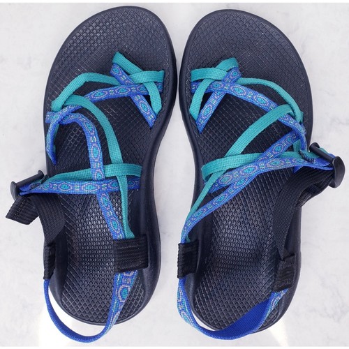 CHACO ZX/2 Classic Performance Strappy Sandal w Vibram Sole Blue Green Women's 9 - Picture 3 of 15