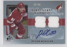 2008-09 SP Game Used Edition Significant Numbers 69/88 Peter Mueller Auto 0a7