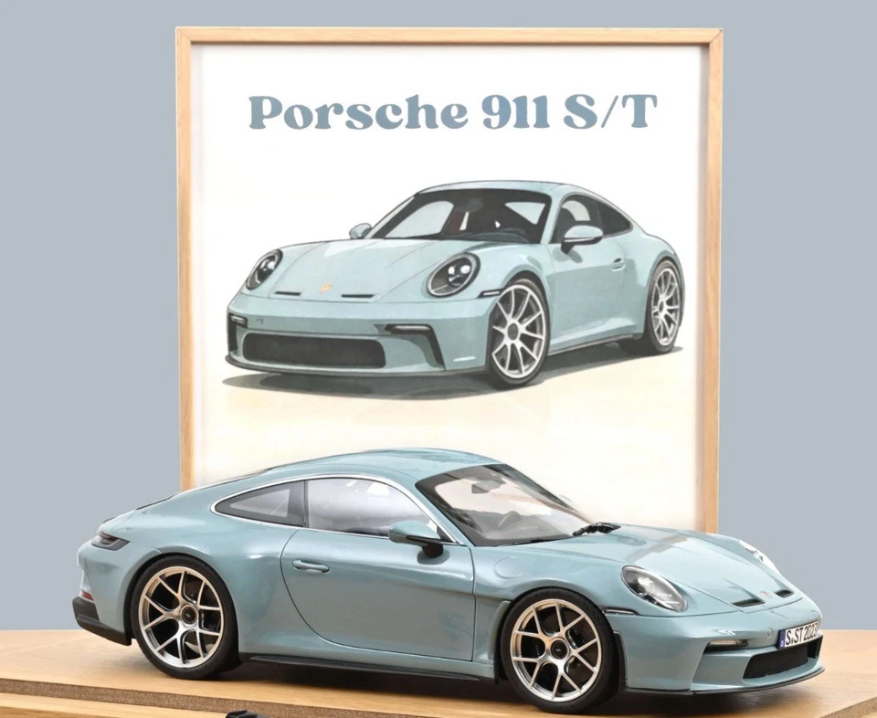 Porsche 911 S/T Blue 2023 1:12 Norev NEW - Immagine 2 di 4