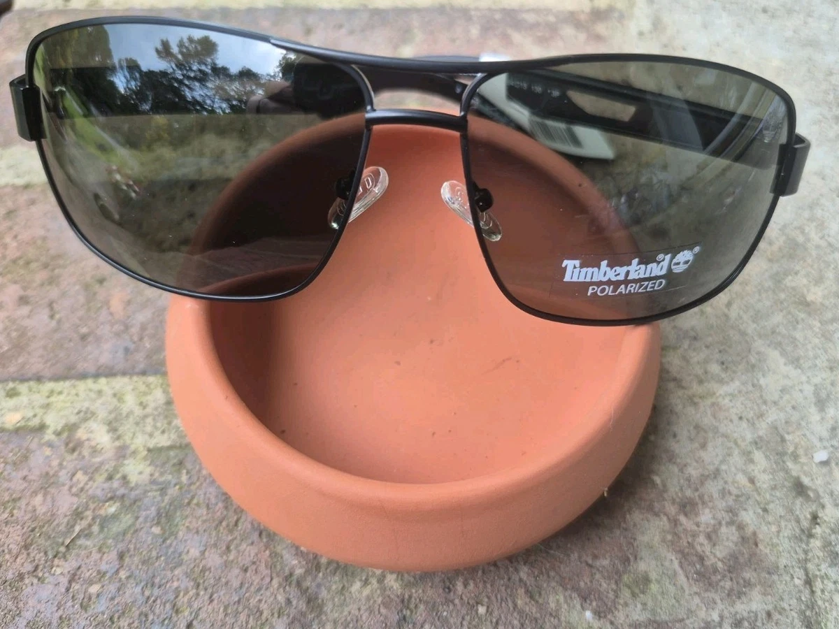 Timberland Polarized Navigator Sunglasses Black/Smokey Size 64/15/130 *P3