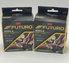 2x Futuro Sport Ankle Support 09037Adjustable Moderate Support