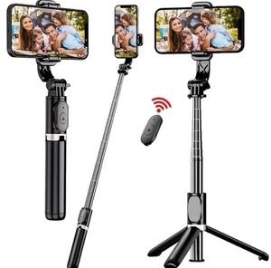 Porte-téléphone Bluetooth à distance Trépode de Selfie Stick 40.6in