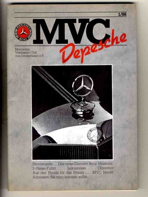 [d3812] 1986/1 MVC Depesche (Mercedes Veteranen Club von Deutschland eV.)/,... (